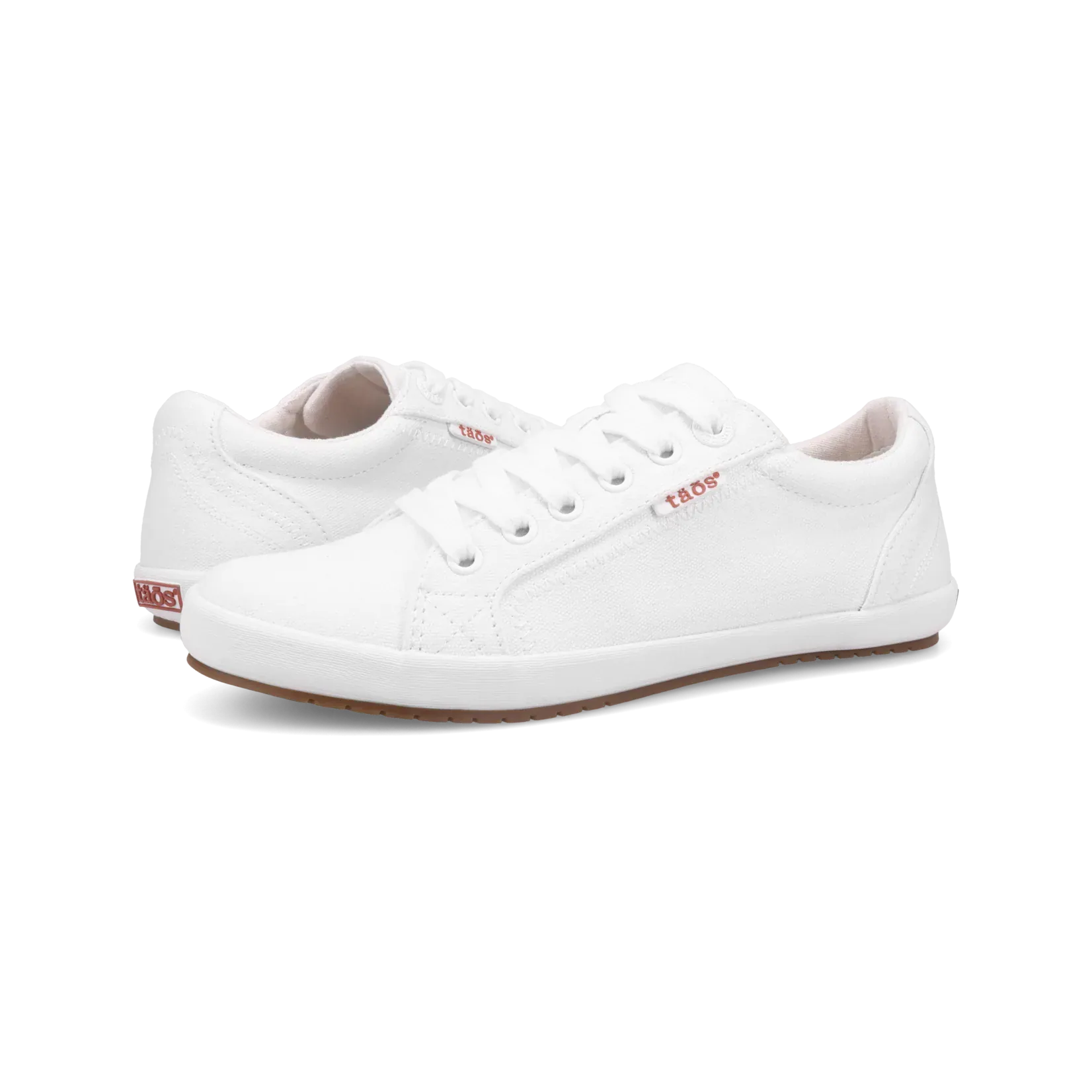 Taos Women's Star Canvas Sneakers- White - Image 6