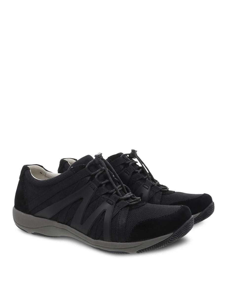 Dansko Women's Henriette Sneakers- Black/Black Suede - Image 3