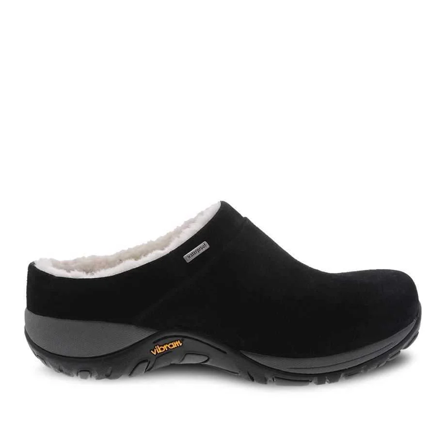Dansko Women's Parson Slip On Shoes- Black Suede