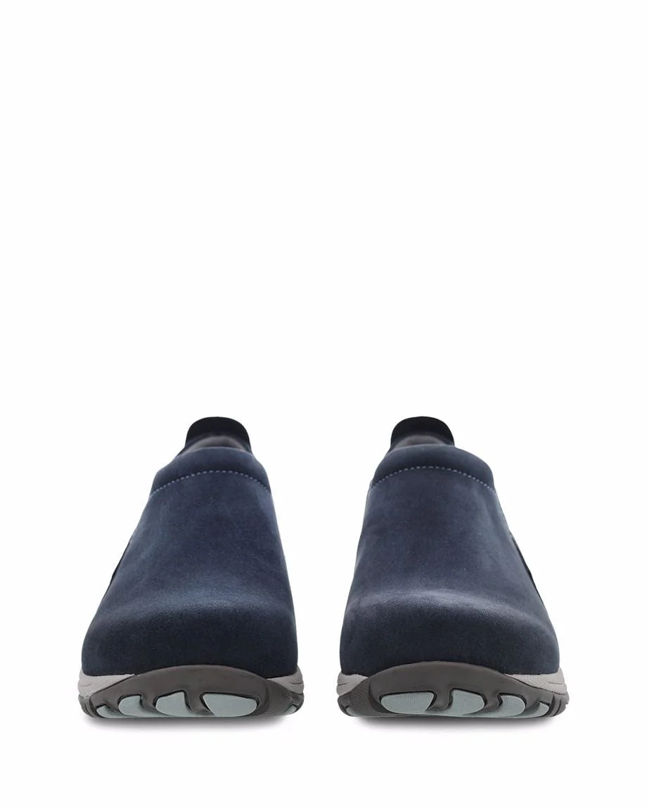 Dansko Women's Patti Slip Ons- Navy Milled Leather - Image 4