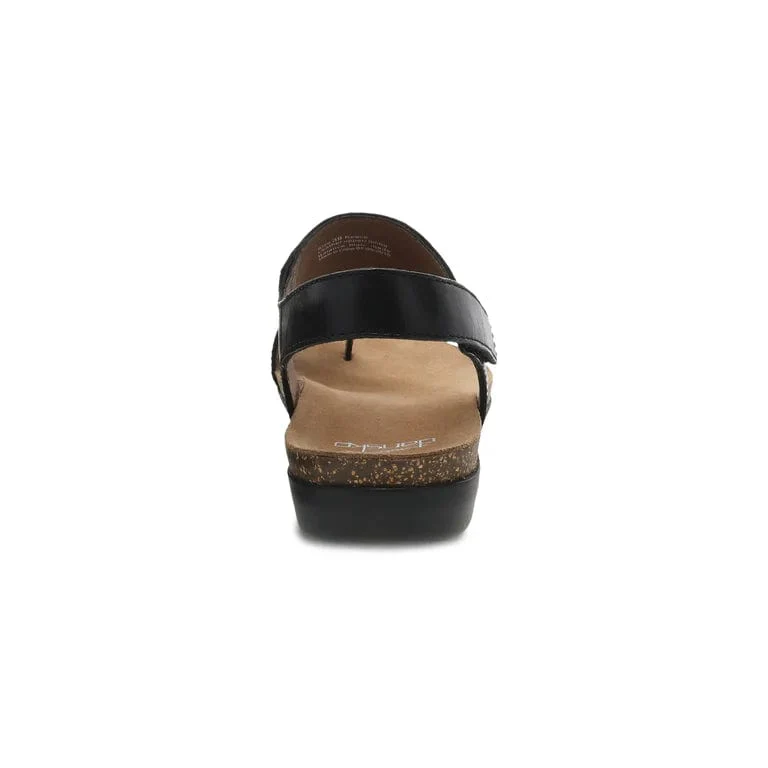 Dansko Women's Reece Sandals- Black Waxy Burnished - Image 4