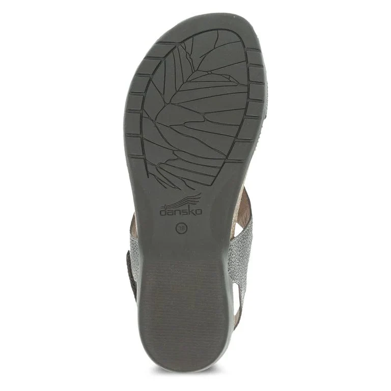 Dansko Women's Reece Sandals- Pewter Metallic - Image 6