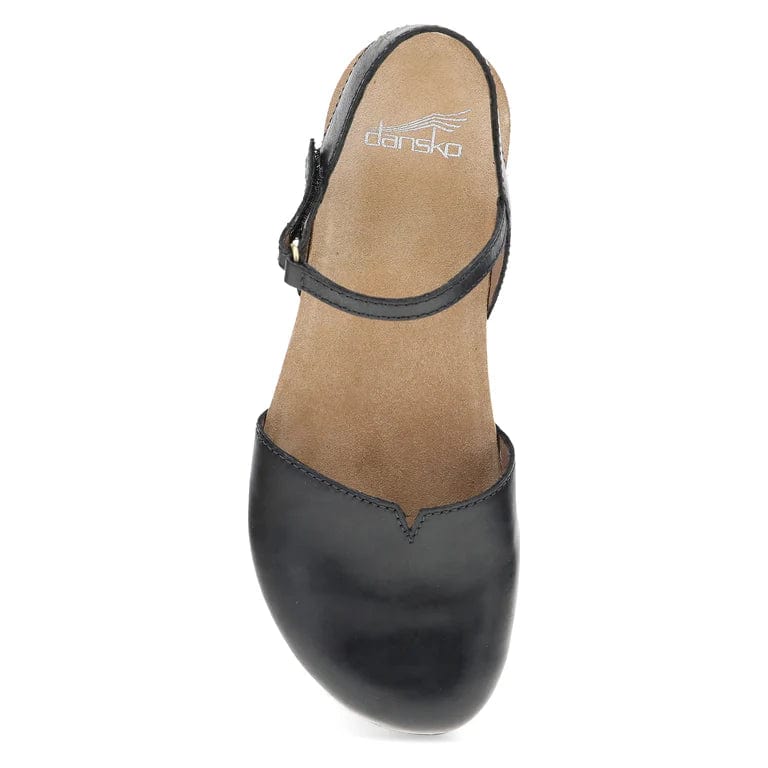 Dansko Women's Rowan Sandals- Black Waxy Burnished - Image 5