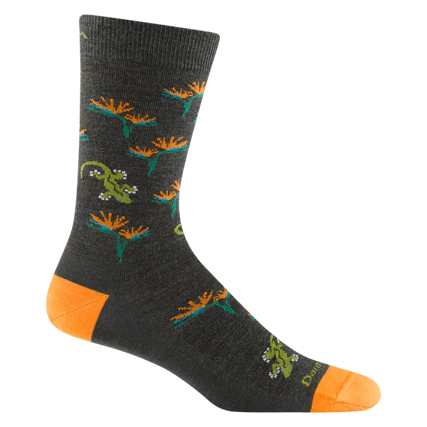 Darn Tough Unisex Crew Lifestyle Socks- Lizard Paradise