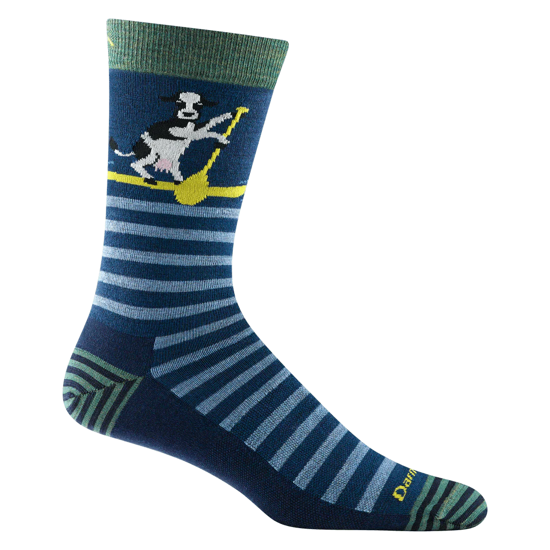 Darn Tough Unisex Animal Haus Crew Lifestyle Socks- Midnight