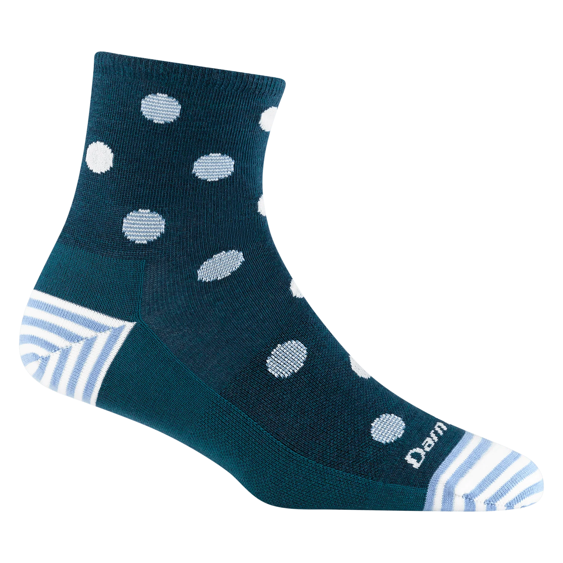 Darn Tough Women's Shorty Lifestyle Socks- Teal Dots
