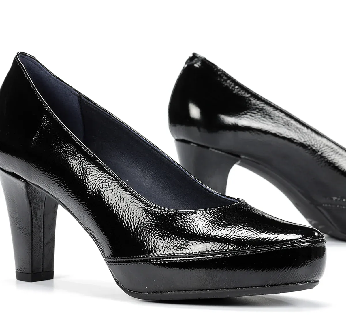 Dorking Women's Blesa Pumps- Napplak Black Patent - Image 6