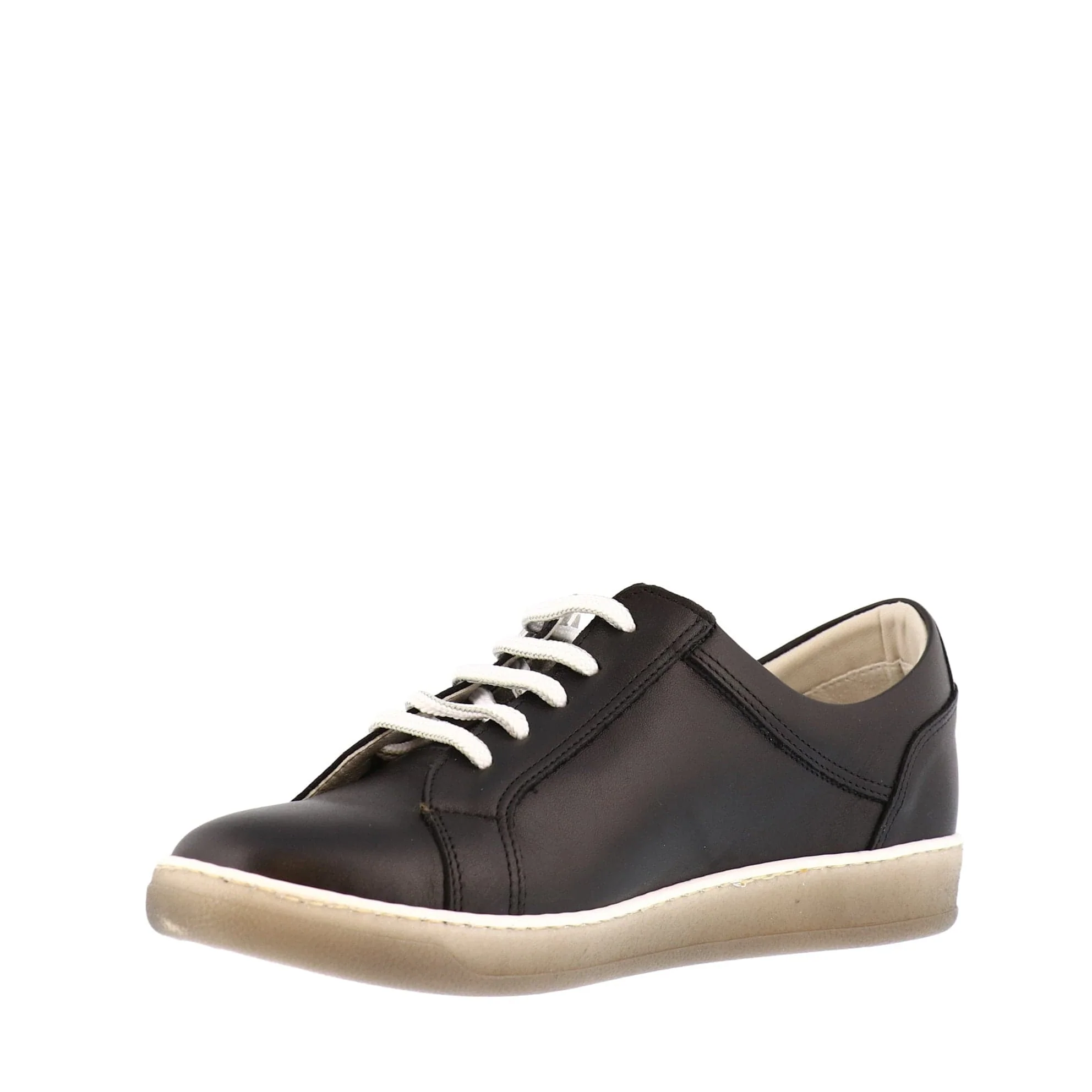 Dorking Women's Karen Lace & Zip Sneakers- Negro/ Antracita - Image 2