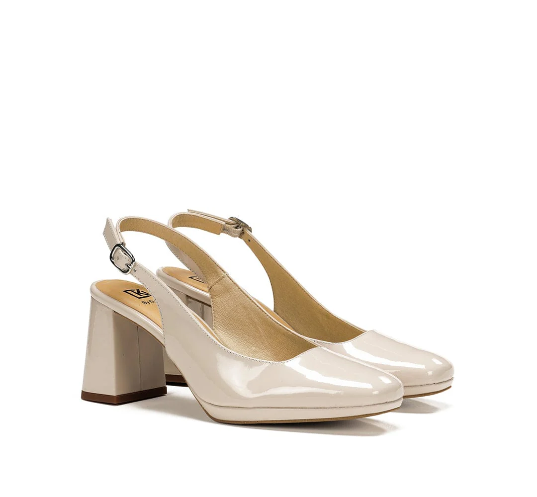 Dorking Women's Karla Slingback Pumps- Piuma Lino - Image 2