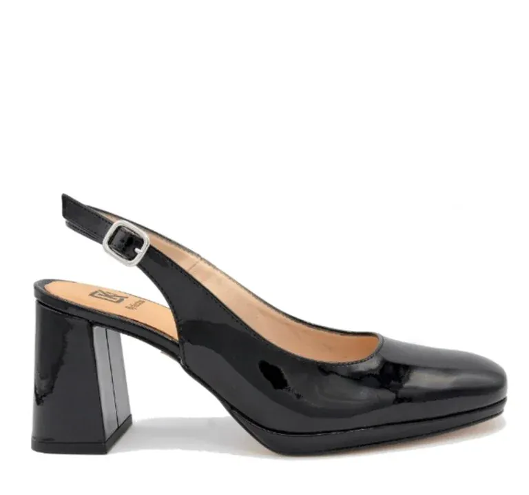 Dorking Women's Karla Slingback Pumps- Piuma Negro