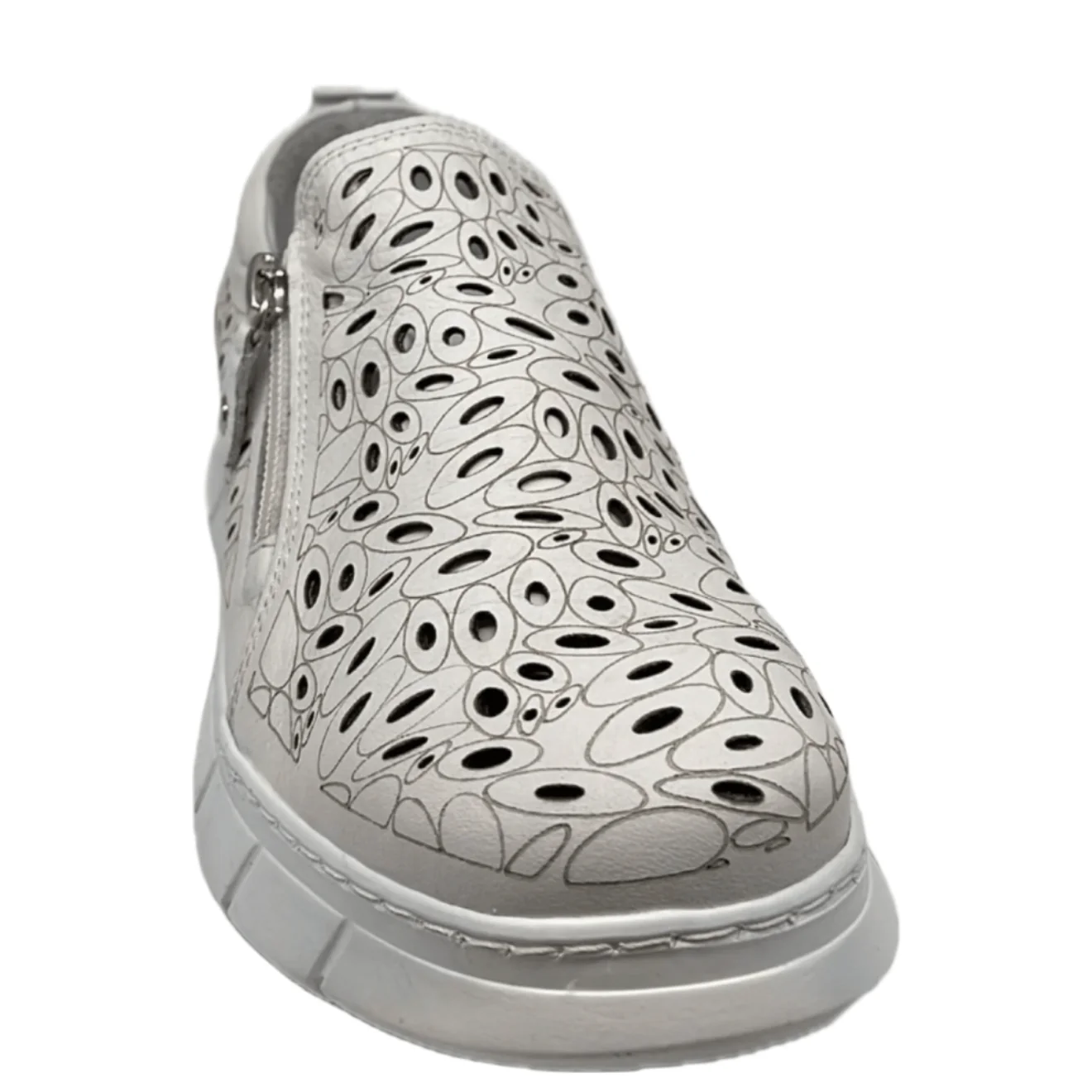 Dragonfly Women's Ursula Zip Loafers- White - Image 2