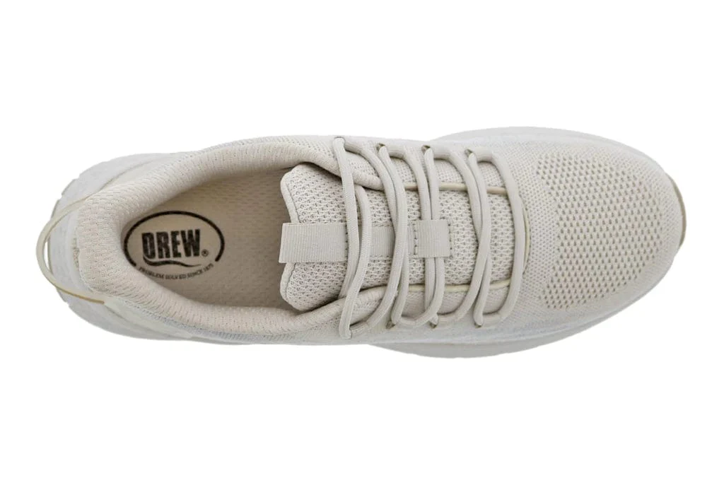 Drew Women's Bestie Athletic Shoes- Taupe Mesh Combo - Image 4
