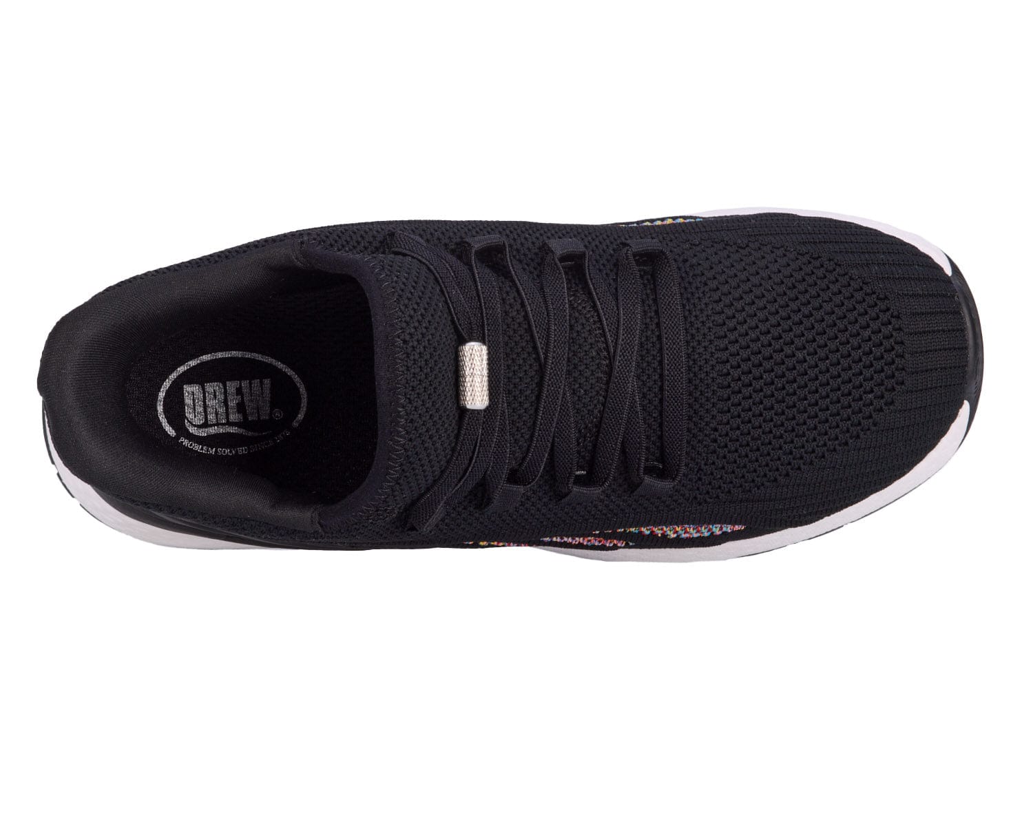 Drew Women's Halo Walking Shoes- Black Mesh Combo - Image 2