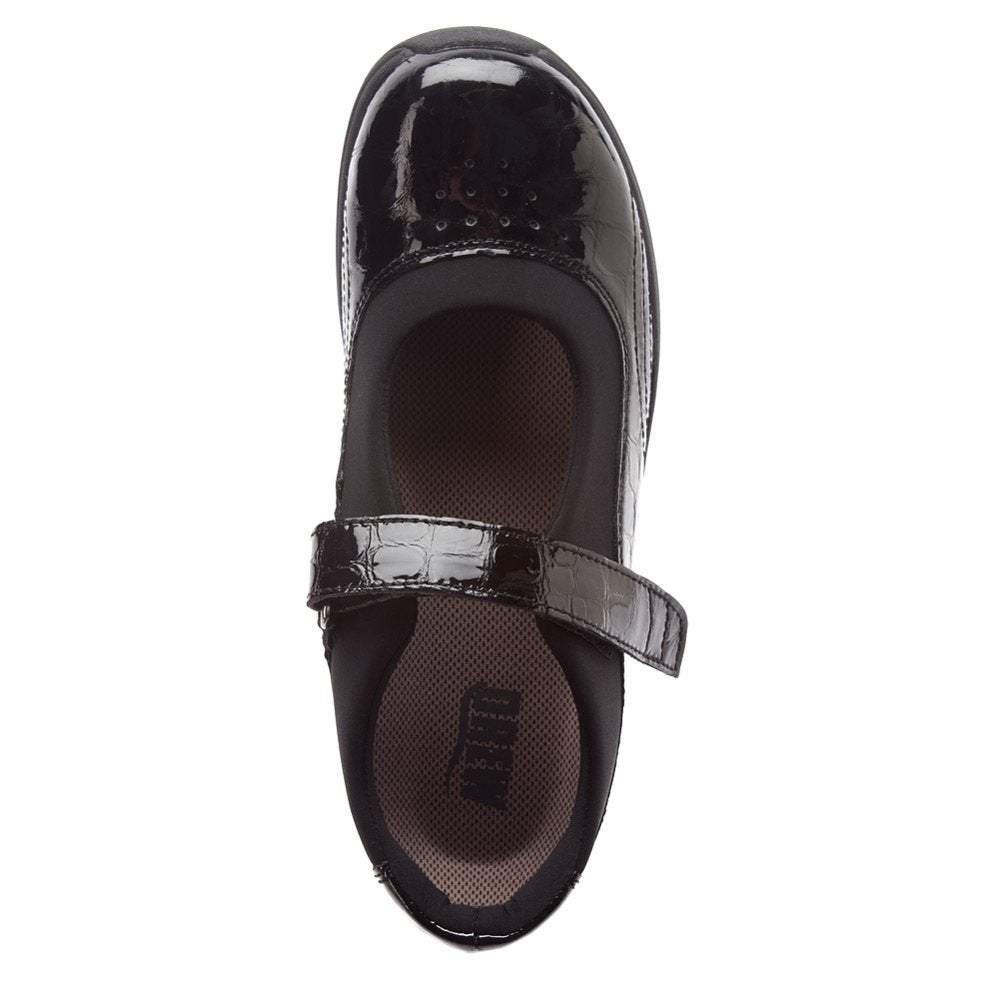 Drew Women's Rose Mary Janes- Black Croc - Image 3