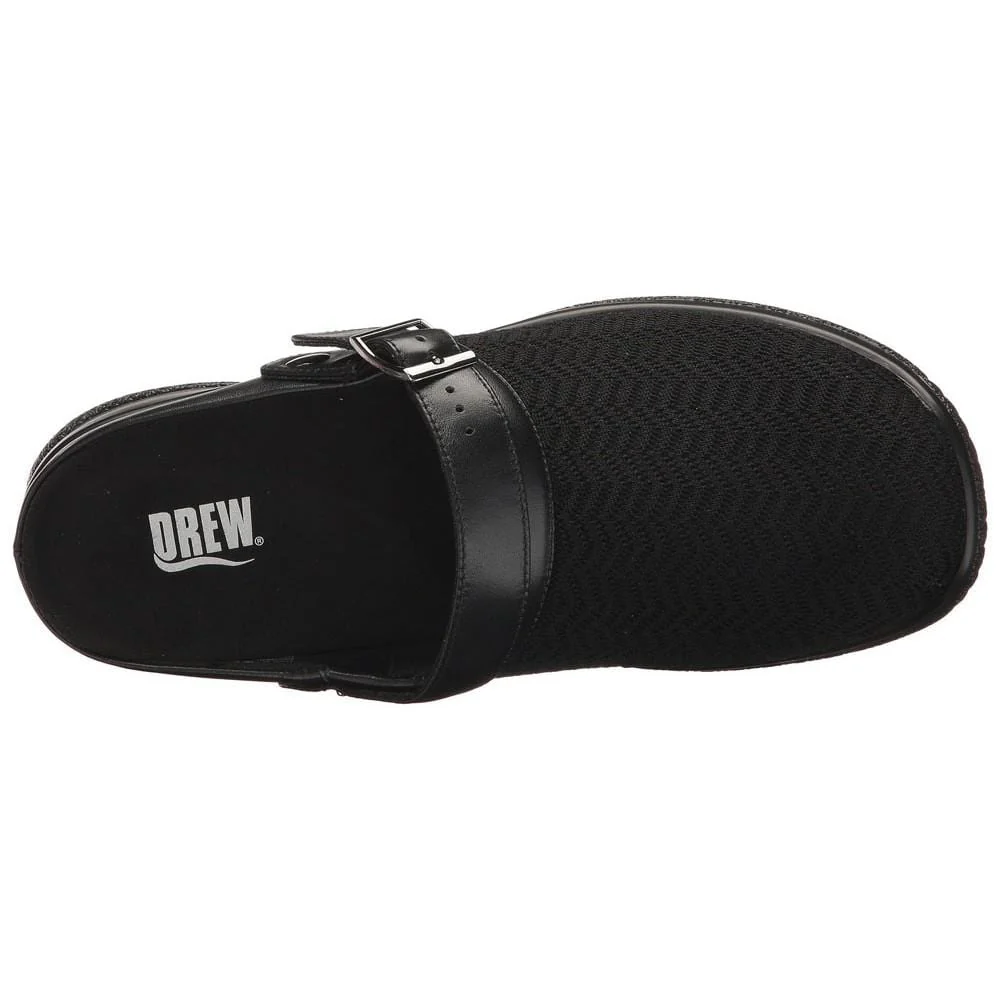 Drew Women's Savannah Clogs- Black Wavy - Image 2