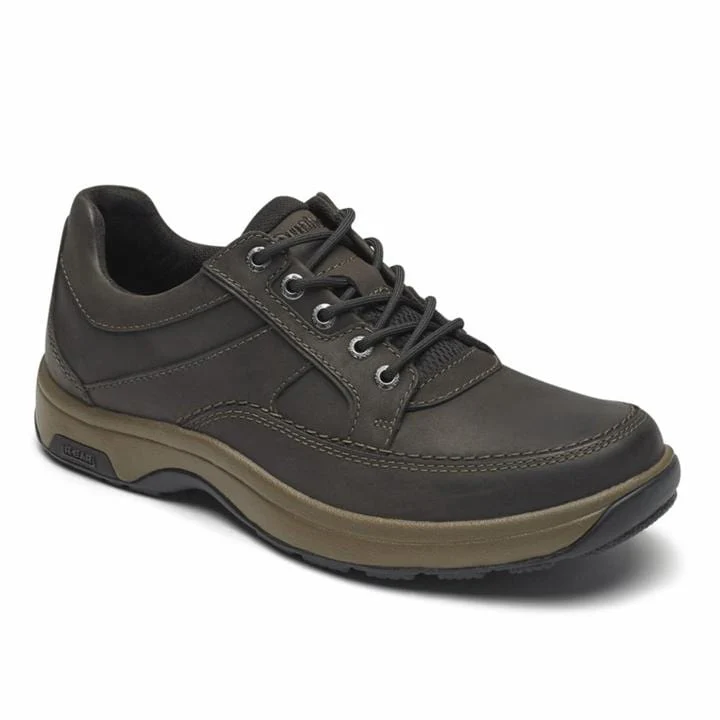 Dunham Men's Midland Waterproof Oxfords- Brown Nubuck - Image 2
