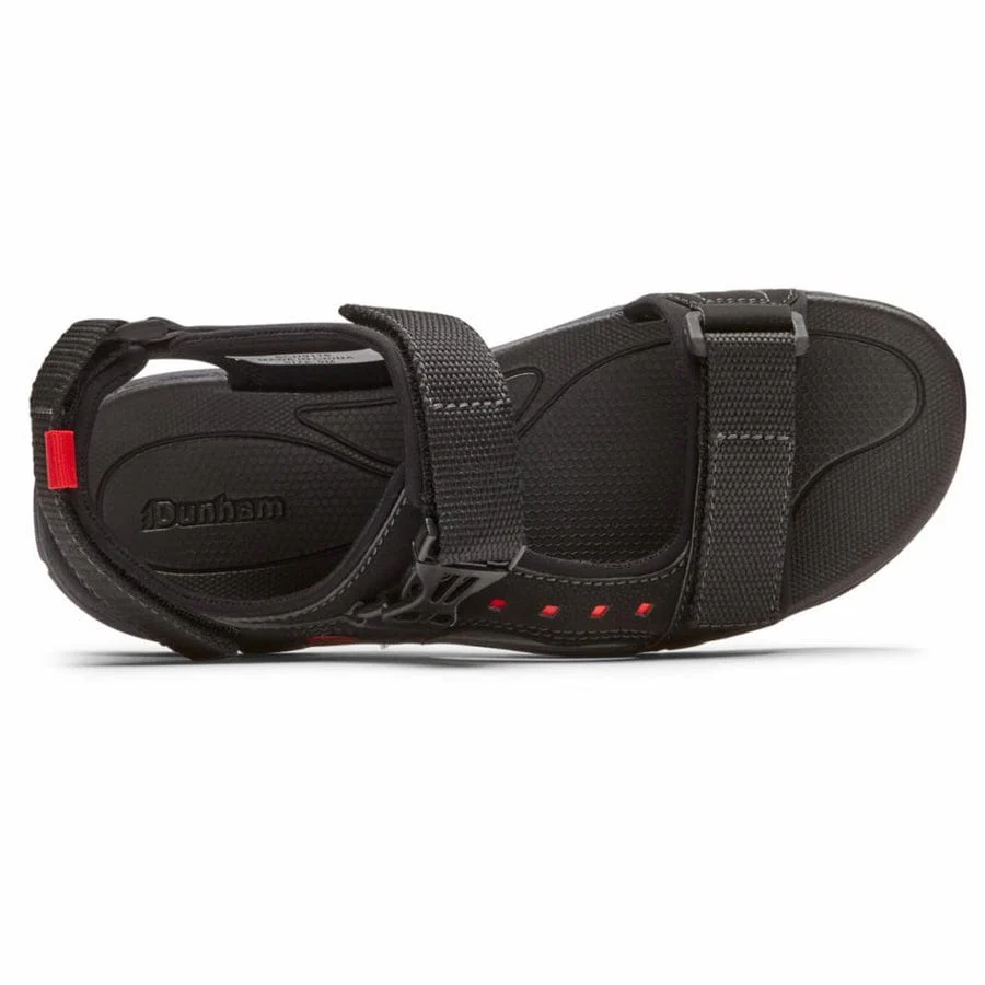Dunham Men's Nolan WF Sport Sandals- Black - Image 2