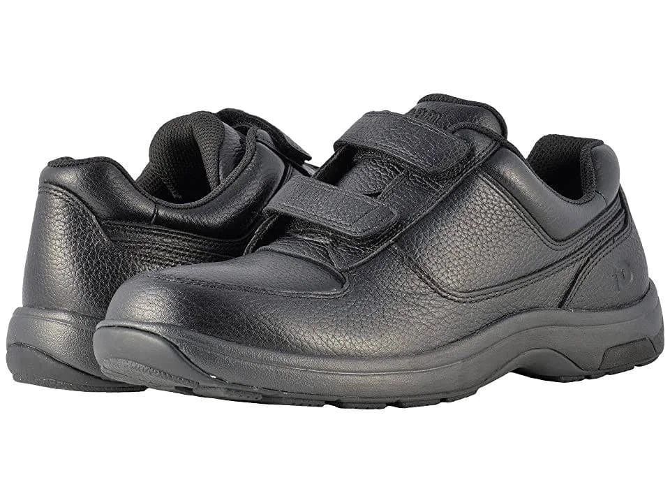 Dunham Men's Winslow Velcro Oxfords- Black & Brown - Image 3