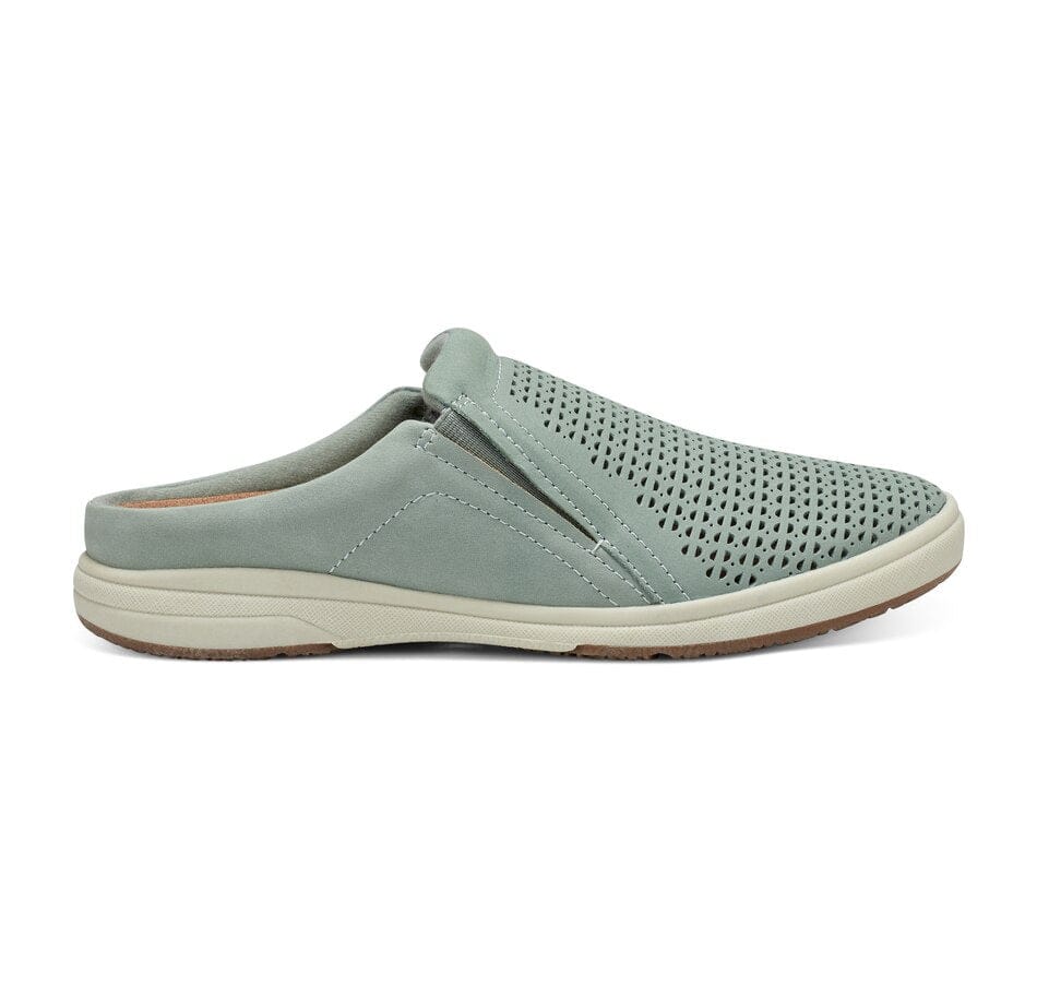 Earth Women's Emilia Slip On Mules- Dust Green Nubuck