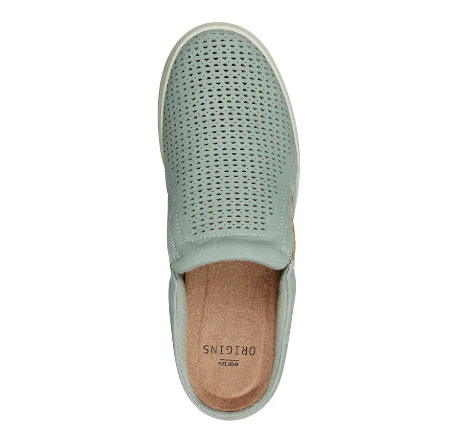 Earth Women's Emilia Slip On Mules- Dust Green Nubuck - Image 4