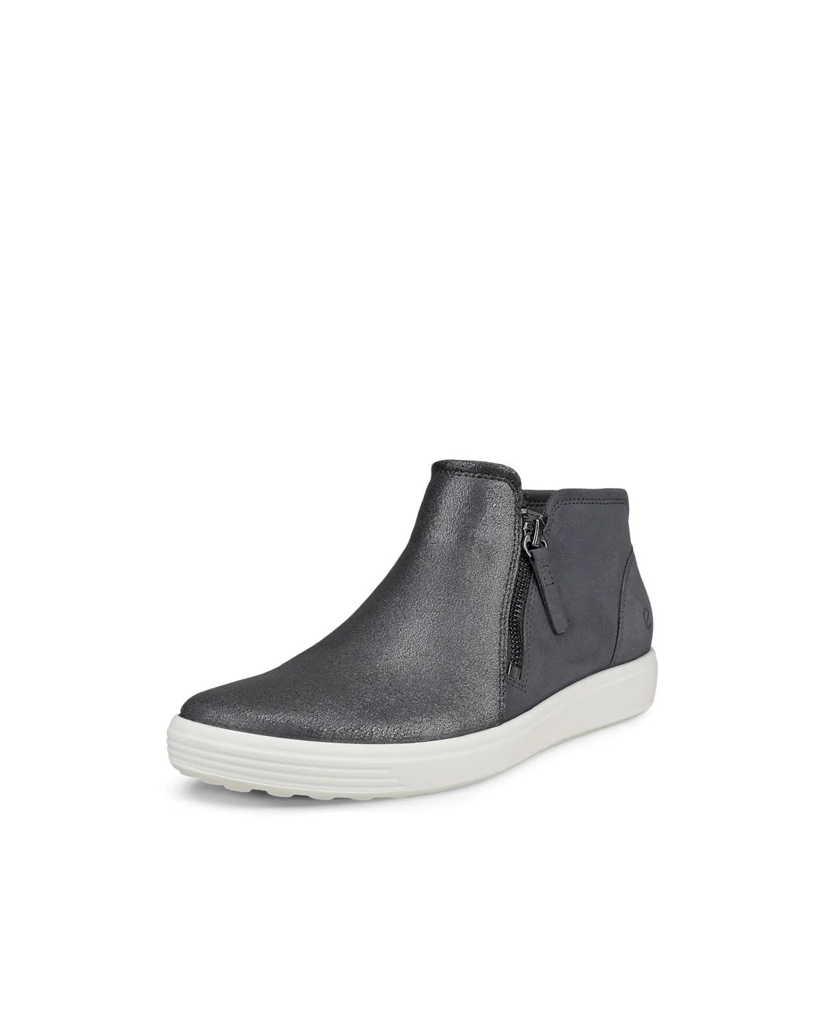 Ecco Women's Soft 7 Low Booties- Silver/ Magnet - Image 2
