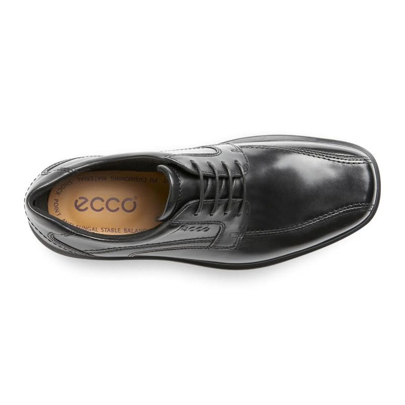 Ecco Men's Helsinki Bike Toe Dress Shoes- Black - Image 5