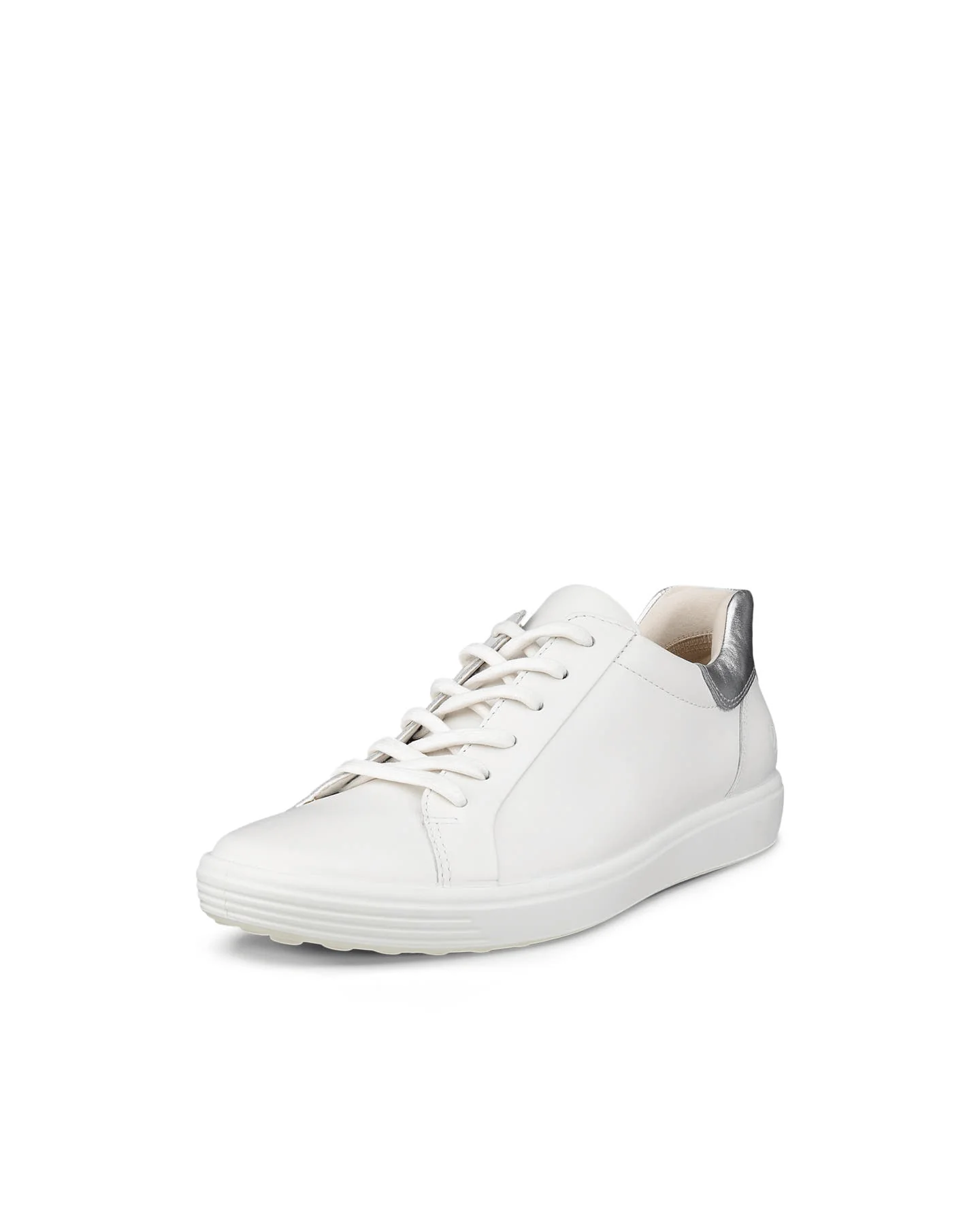 Ecco Women's Soft 7 Sneakers- White/ Pure Silver - Image 3
