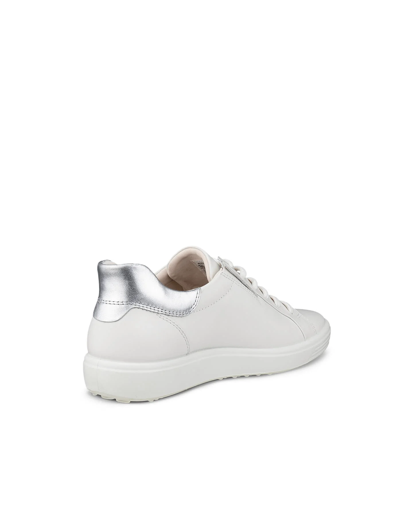 Ecco Women's Soft 7 Sneakers- White/ Pure Silver - Image 4