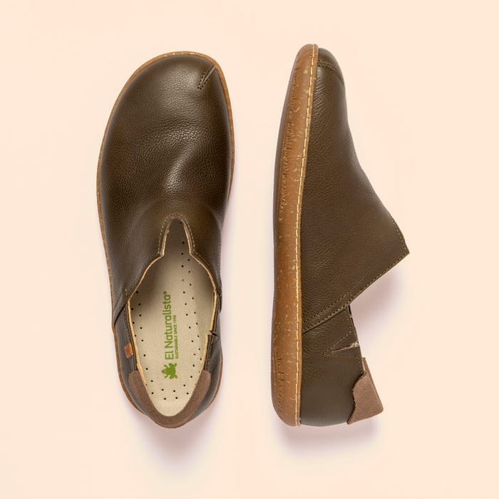 El Naturalista Women's El Viajero Slip Ons- Forest - Image 3