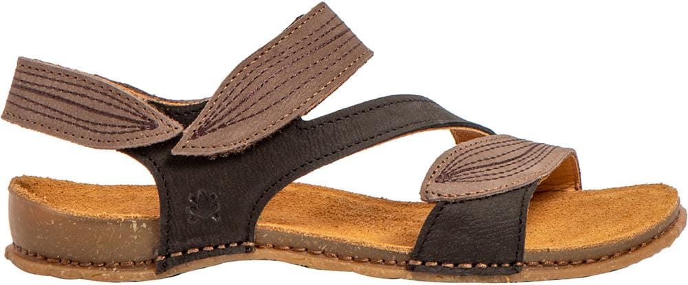 El Naturalista Women's Panglao Sandals- Black/ Plume