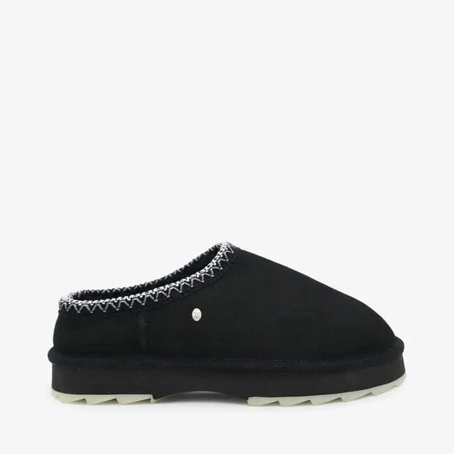 Emu Australia Sharky Scuff Slippers- Black