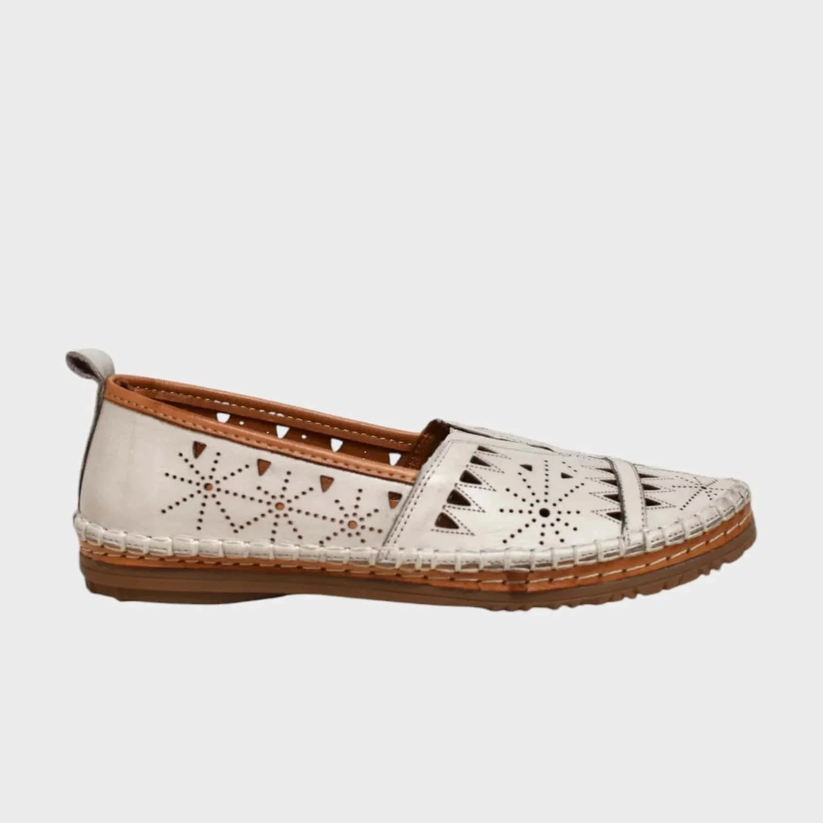 Everly Women's Emily 01 Slip Ons- Silver Grey