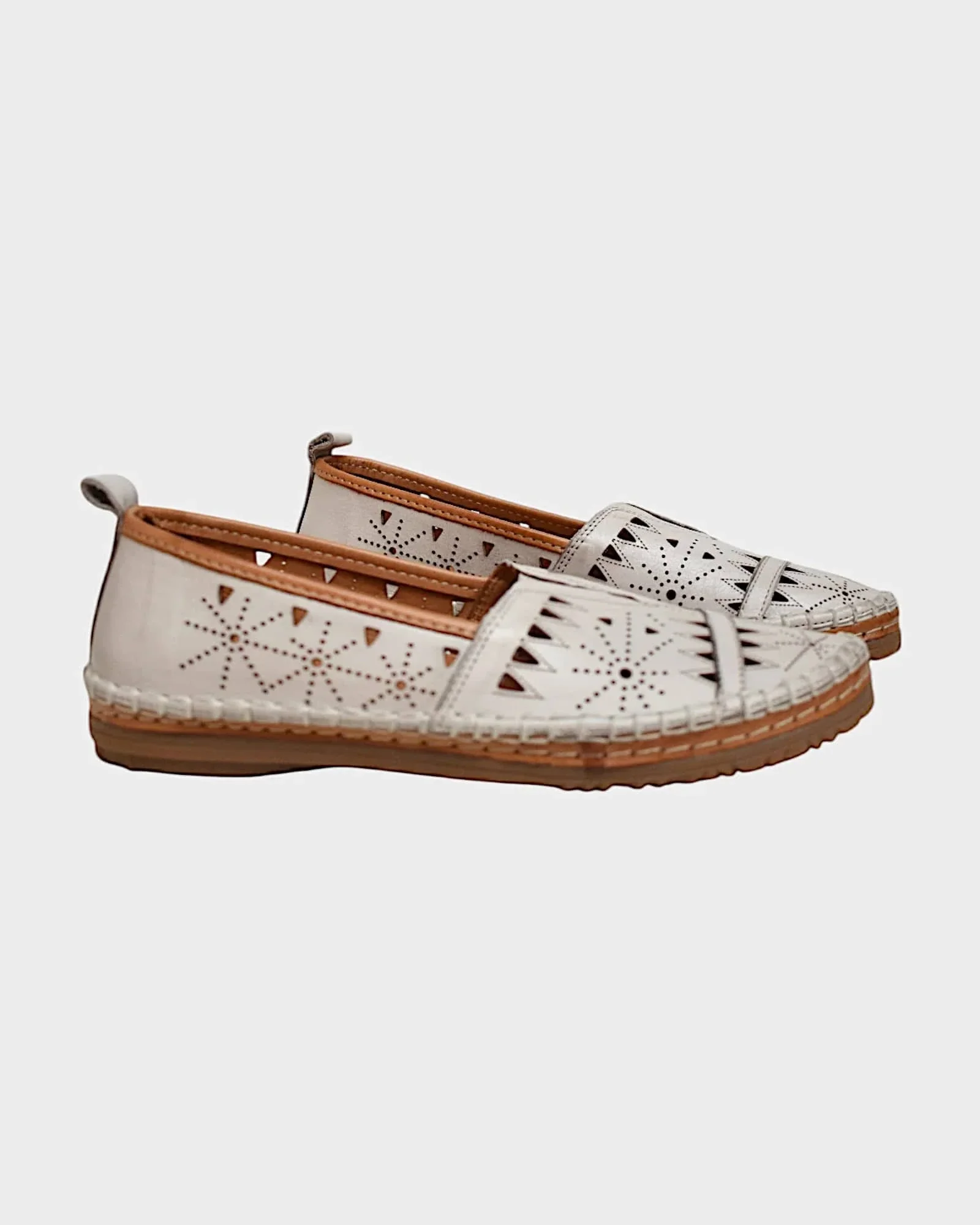 Everly Women's Emily 01 Slip Ons- Silver Grey - Image 2