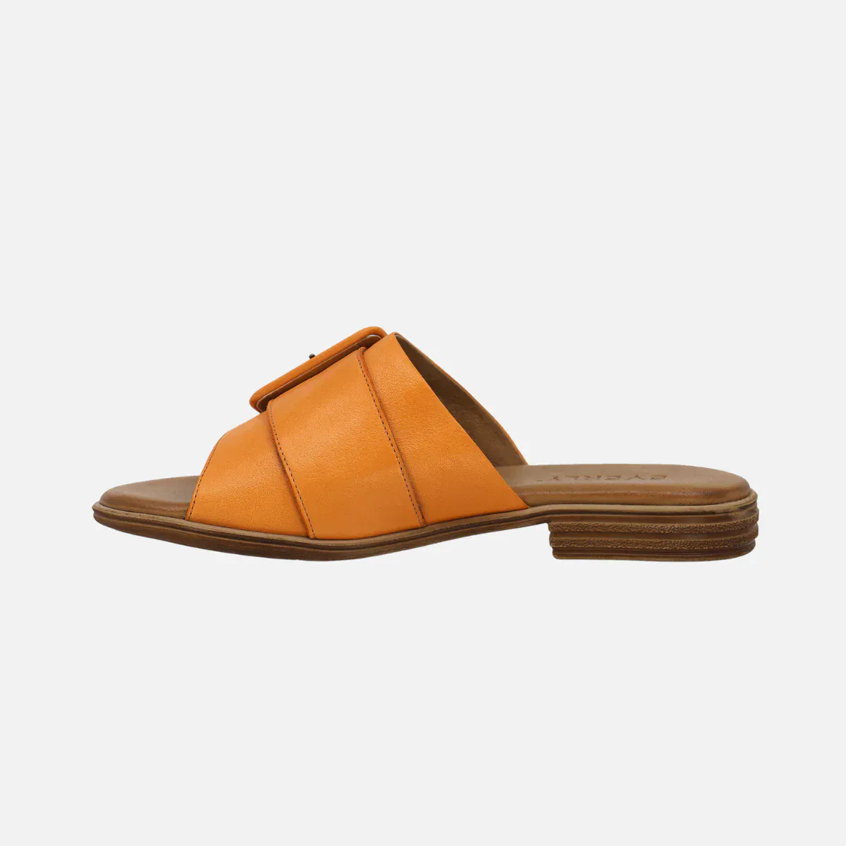 Everly Women's Lauren 03 Buckle Sandals- Orange - Image 2