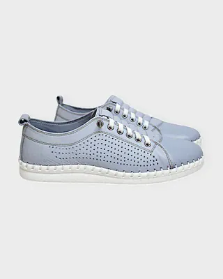 Everly Women's Leora 01 Perf Sneakers- Light Blue - Image 2