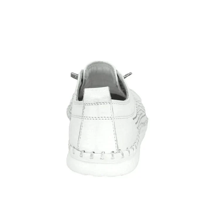 Everly Women's Leora 01 Perf Sneakers- White - Image 4