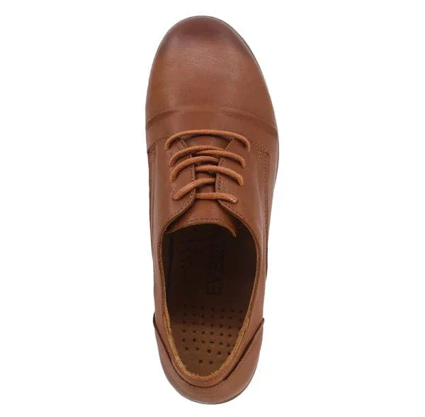 Everly Women's Louisa Oxfords- Tan Leather - Image 4