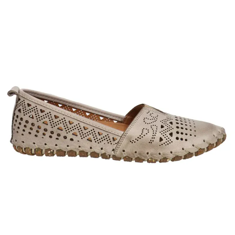 Everly Women's Luna 03 Slip Ons- Grey