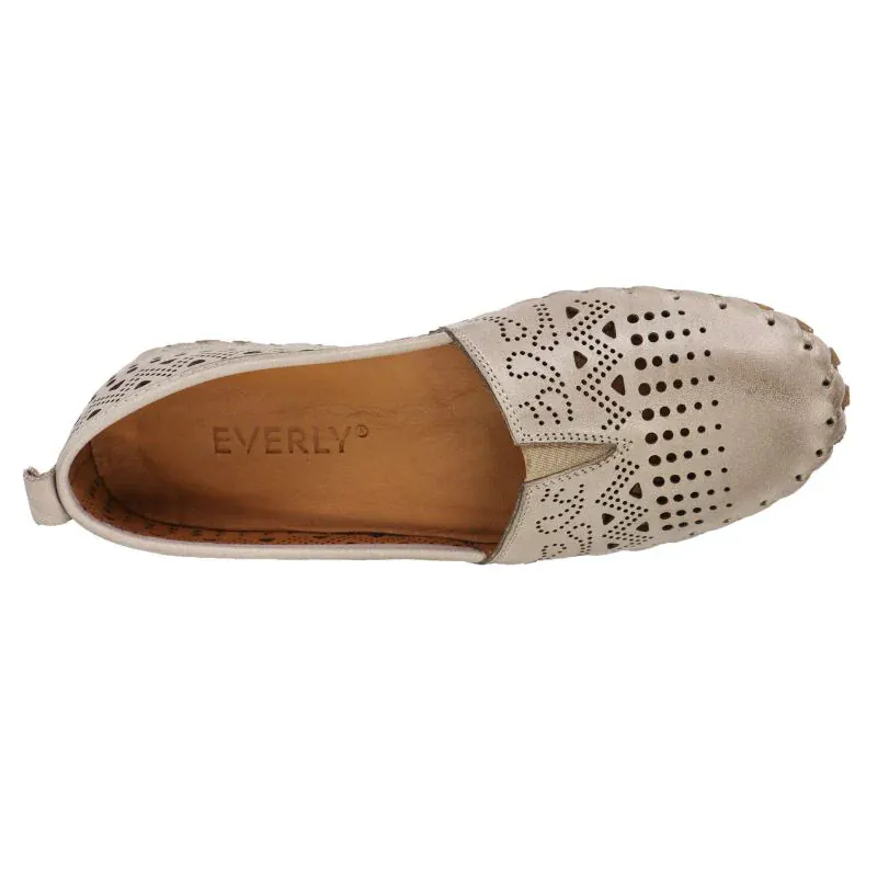 Everly Women's Luna 03 Slip Ons- Grey - Image 4