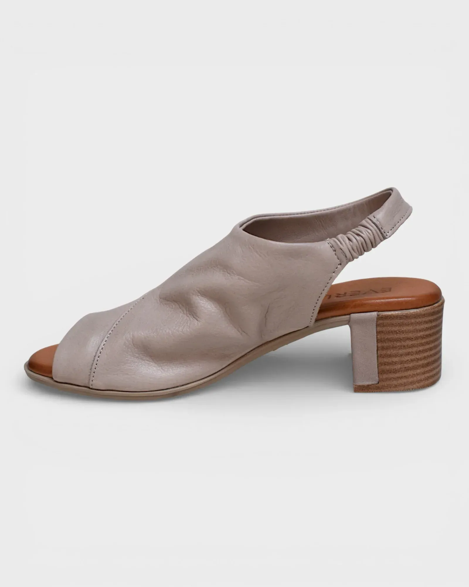 Everly Women's Phoenix 01 Slingback Heels- Silver Grey - Image 2
