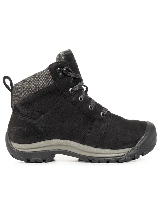 Keen Women's Kaci II Winter Mid Waterproof Boots- Black/ Steel Grey