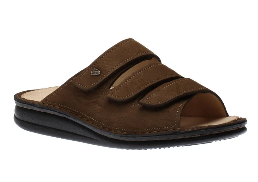 Finn Comfort Unisex Korfu Sandals- Nubuck Tobacco - Image 3