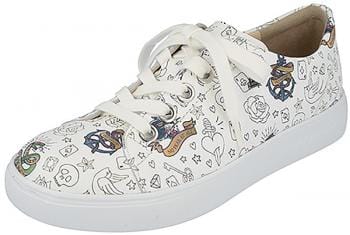 Finn Comfort Women's El Paso Sneakers- Graffiti Weiss