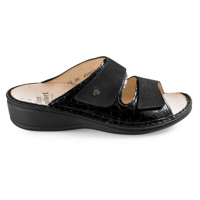 Finn Comfort Women's Jamaika-S Sandals- Frog/ Buggy Schwarz - Image 2