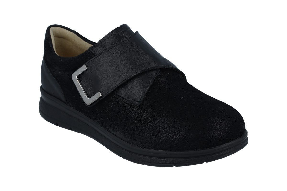 Finn Comfort Women's Neiva Shoes- Balenastretch/ Buggy Schwarz