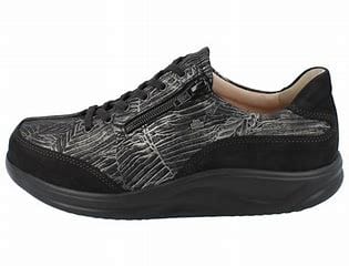 Finn Comfort Women's Otaru Shoes- Nubuk Crumble/ Schwarz Silver - Image 3