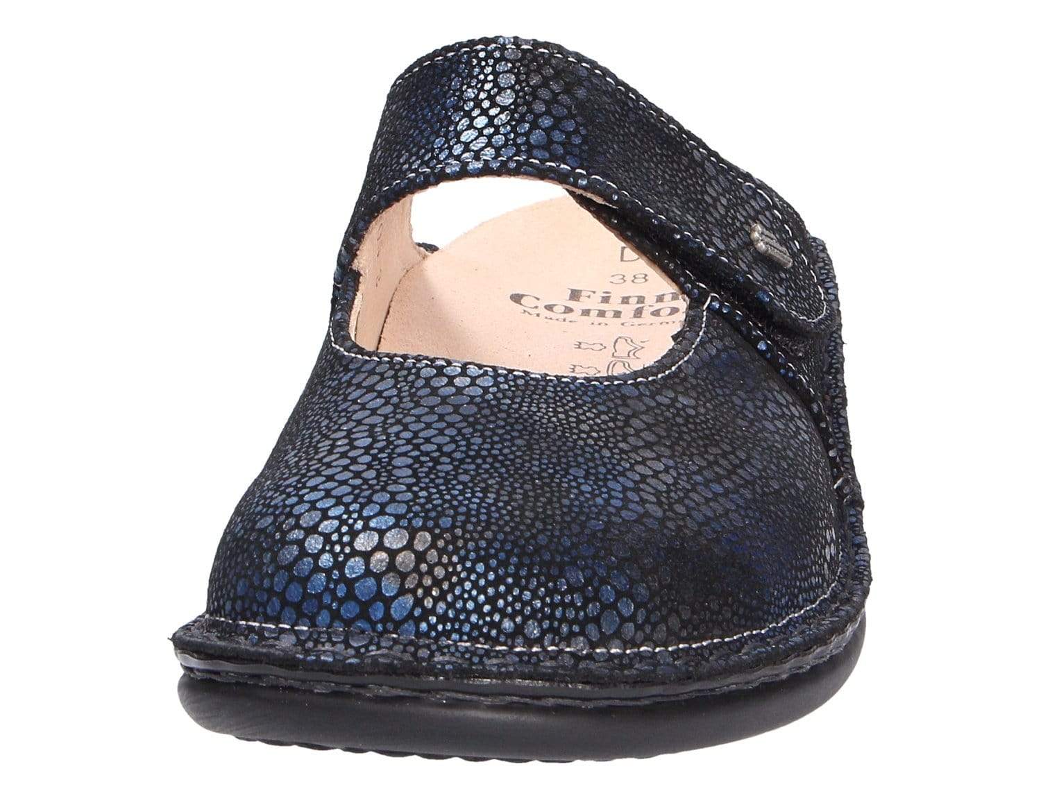 Finn Comfort Women's Stanford Mary Jane Clogs- Azur Paloma - Image 2
