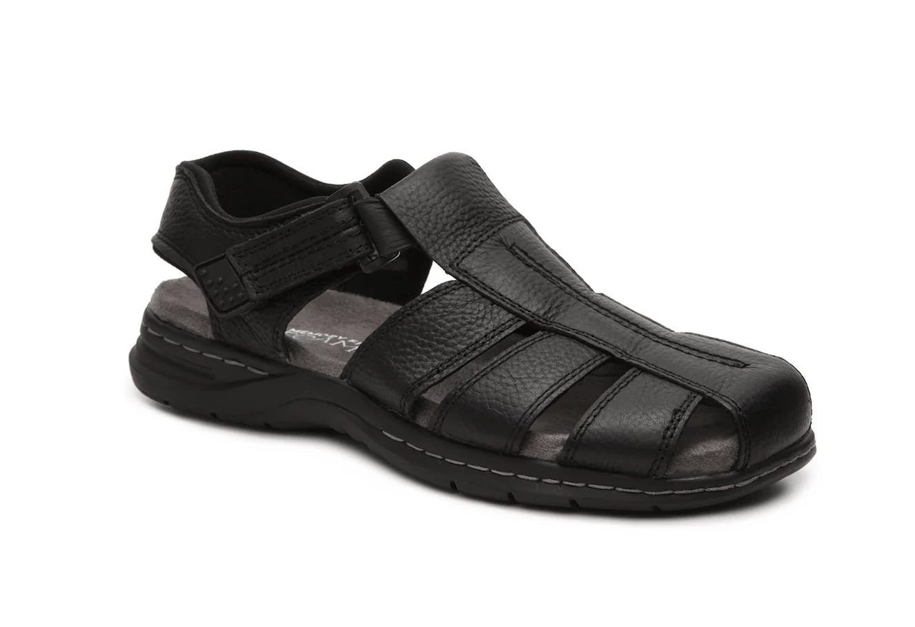 Fluchos Men's Dozer Fisherman Sandals- Black - Image 2