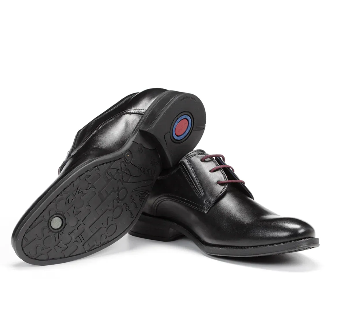 Fluchos Men's Heracles Elastic Split Dress Shoes- Black - Image 4