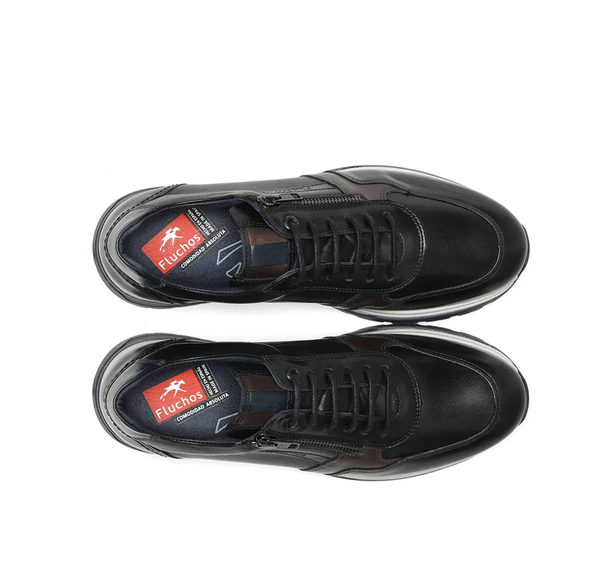 Fluchos Men's Louis Lace Up Shoes- Negro - Image 5